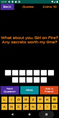 Quiz About Hunger Games - Trivia and Quotes Screen Shot 4