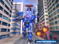 Air Robot Transform Helicopter Robot Battle War Screen Shot 9