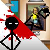 Stickman Crime at the Museum