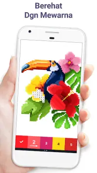 Pixel Art - warna ikut nombor Screen Shot 0