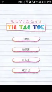 Tic Tac Toe Ultimate Screen Shot 0