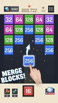Merge Block - 2048 головоломок Screen Shot 1