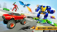 Police Dragon Robot Car Game Screen Shot 0
