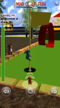 미니 골프 재미 - 미친 톰 샷 - Cartoon Screen Shot 6