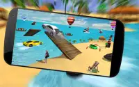 Beach Water Surfer Racing Car Stunts Simulator 3D Screen Shot 2
