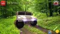 4x4 Offroad Jeep Hummer Crash Test Simulator 3D Screen Shot 0