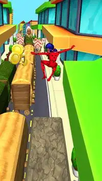 Subway Lady bug Adventure Running Game 3D Screen Shot 5