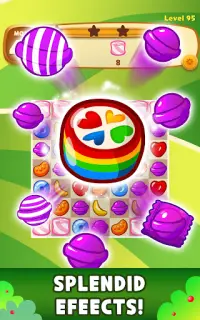 캔디 팝 : 달콤한 매치3 퍼즐 Screen Shot 8
