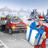 सांता उपहार वितरण ट्रक नया साल क्रिसमस खेलों