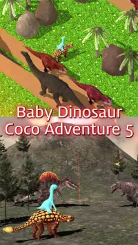 Permainan petualangan dinosaurus Coco 5 Screen Shot 0