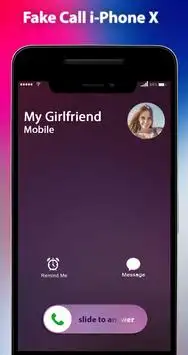 Fake Call i-Phone X Screen Shot 0