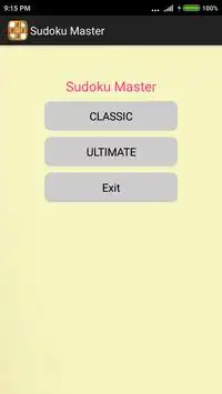 Classic Sudoku Screen Shot 2