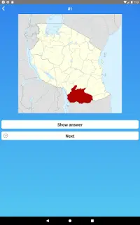 Tanzania: Regions & Provinces Map Quiz Game Screen Shot 11