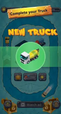 ट्रक मर्जर - आइडल एंड क्लिक टाइकून कार गेम Screen Shot 3
