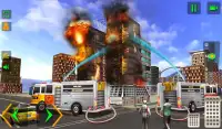 rescate de bombero - simulador de camión bomberos Screen Shot 12