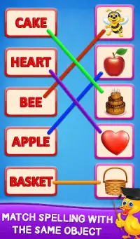 Matching Spelling And Object : Educational Game Screen Shot 0