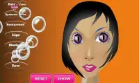 Cat’s Eye Girl face makeup Screen Shot 0