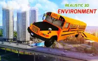 Racing School Bus in Air 2017 Screen Shot 9