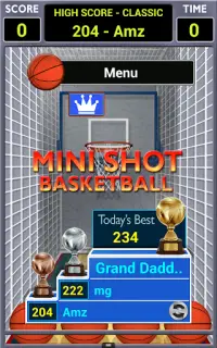 Mini Shot Basketball Free Screen Shot 0