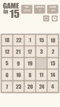 Game in 15 - Puzzle Screen Shot 4
