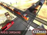 Real Railroad Train Crossing - Free Train Games Screen Shot 5