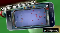 Snooker and pool 8 billiards Screen Shot 0