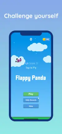 Flappy Panda: Bear like a Bird Screen Shot 0