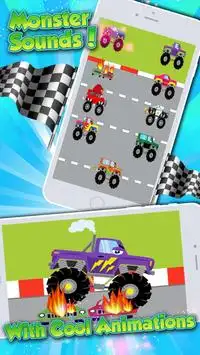 Monster Truck Games Easy Kids Screen Shot 1