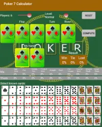 Poker 7 Calculator Screen Shot 0