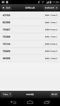 Cows Bulls Screen Shot 2