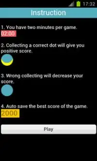 Collect The Dots game Screen Shot 0