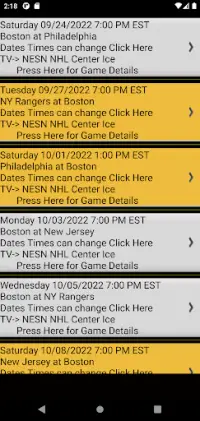 Trivia & Schedule Bruins Fans Screen Shot 6