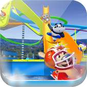Waterpark io Animals 3D slide race game