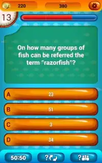 Fish Trivia Game Quiz Screen Shot 7