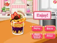 Pastel de cocina juego helado Screen Shot 4