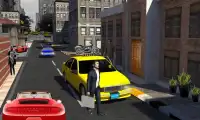 City Taxi Driver moderno - Crazy Car Rush Screen Shot 3