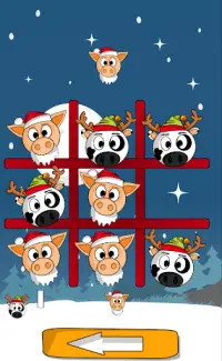 Pig Cow Toe Christmas 🎄 Tic Tac Toe Navidad 🐷🐮 Screen Shot 5