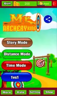 Mr. Archery King: Bogenschießen Spiele Screen Shot 0