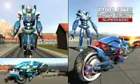 Police Moto Robot Superhero Screen Shot 3