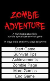 Zombie Adventure Free Screen Shot 1