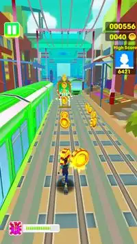 Super Subway Train : Surf 3D Screen Shot 2