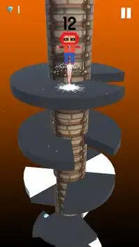Spiral Man Helix Jump 3D Screen Shot 10