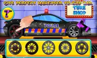 Xe cảnh sát rửa trạm dịch vụ: xe tải sửa chữa trò Screen Shot 0