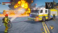 Fire Truck Driving Games 2022 Screen Shot 0