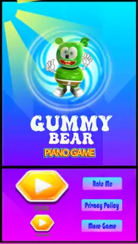 Gummy Bear Piano Tile Hop Game Screen Shot 0