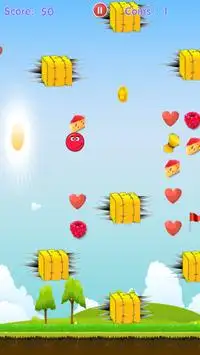 Love Red Ball Candy Jumping Screen Shot 5