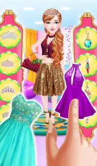 Doll Princess Makeover - Girls free makeup game Screen Shot 8