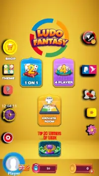 Ludo Fantasy: Multiplayer Fun Dice Game Screen Shot 1