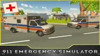 911 سيارة إسعاف محاكي 3D Screen Shot 14