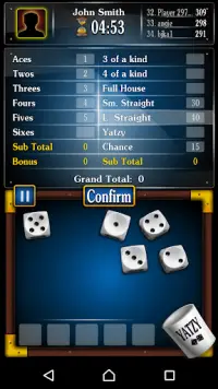 Кости – покер на костях Yatzy Screen Shot 2